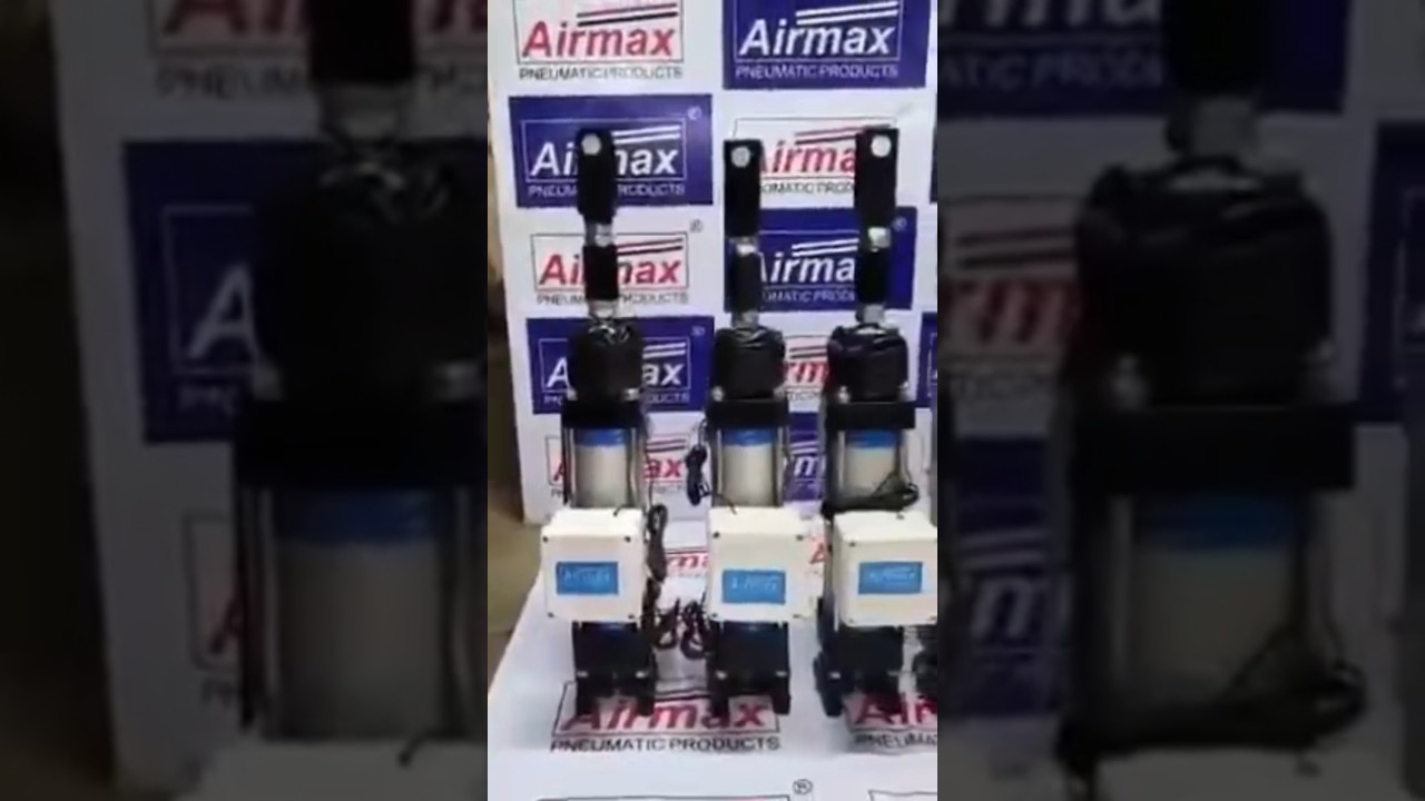 Power cylinder with positioner & accessories @AirmaxPneumaticsLTD @airaEuroautomation #short