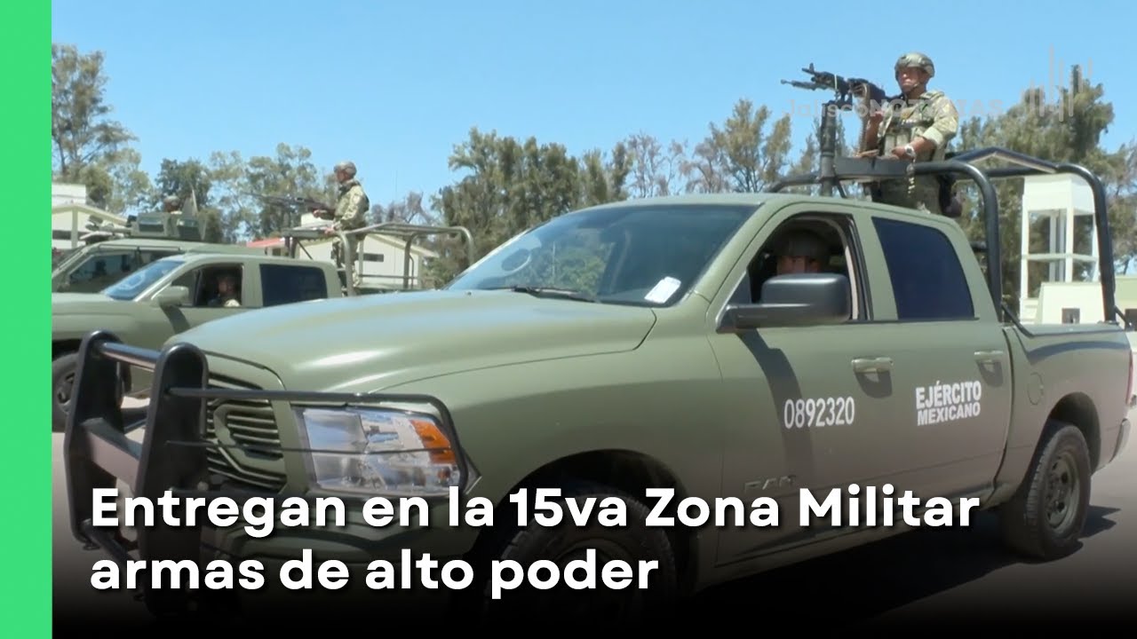 Ejército Mexicano recibe nuevo armamento de alto poder en la 15va Zona Militar | Jalisco Noticias