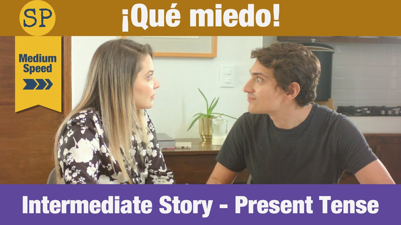 Spanish Stories Intermediate | A Scary Night | Present Tense