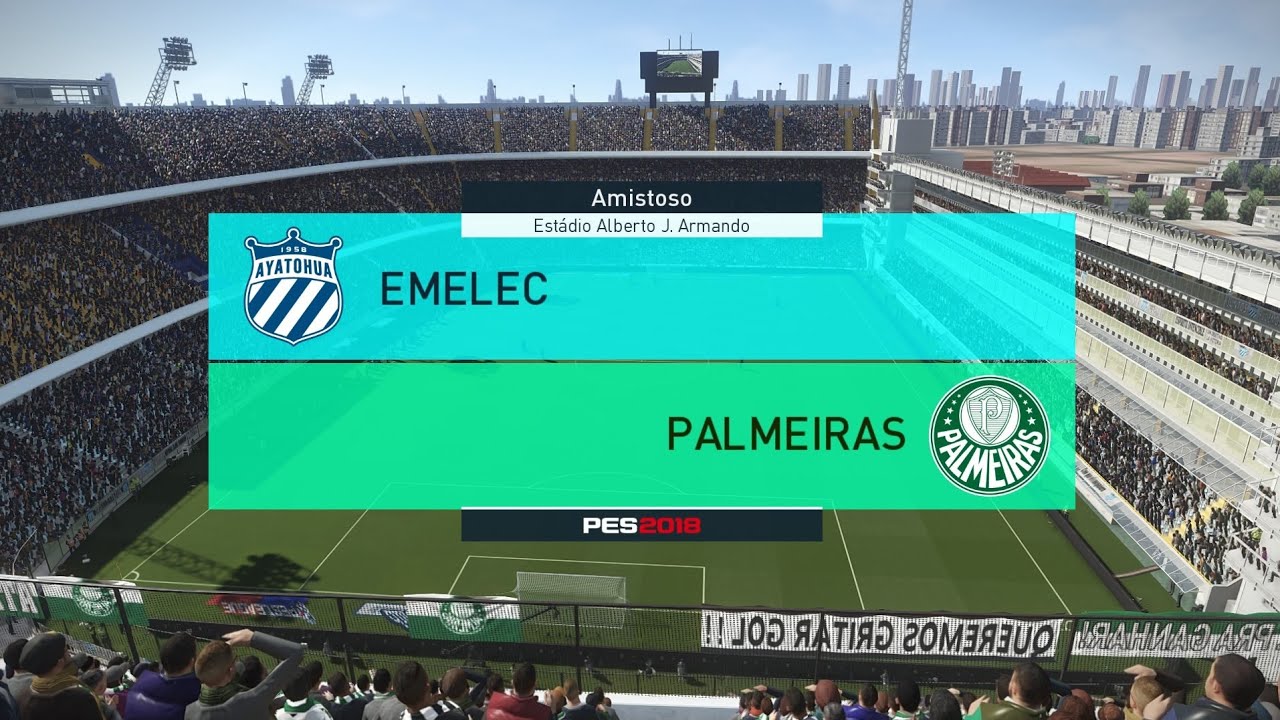 EMELEC 0X5 PALMEIRAS - SUPERCOPA DOS CAMPEÕES DA LIBERTADORES 2026 - PES 2018