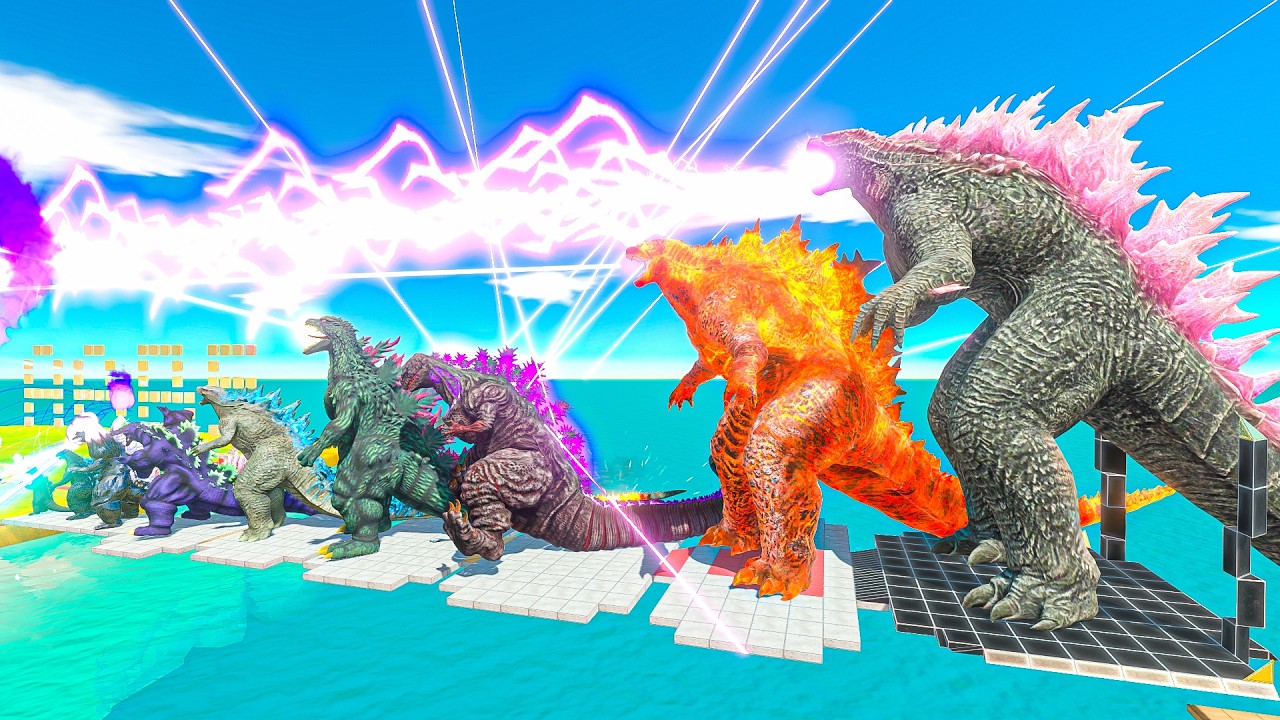 EVOLUTION OF GODZILLA SIZE COMPARISON vs Team Titans - ARBS
