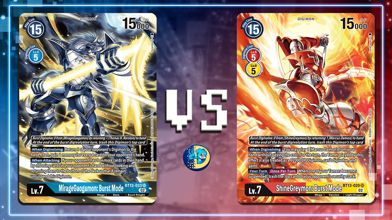 MIRAGEGAOGAMON vs SHINEGREYMON | DIGIMON TCG | LOCAL MATCH | BT14