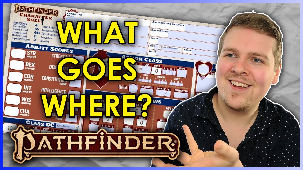 Explaining EVERY DETAIL of the Pathfinder 2e Character Sheet
