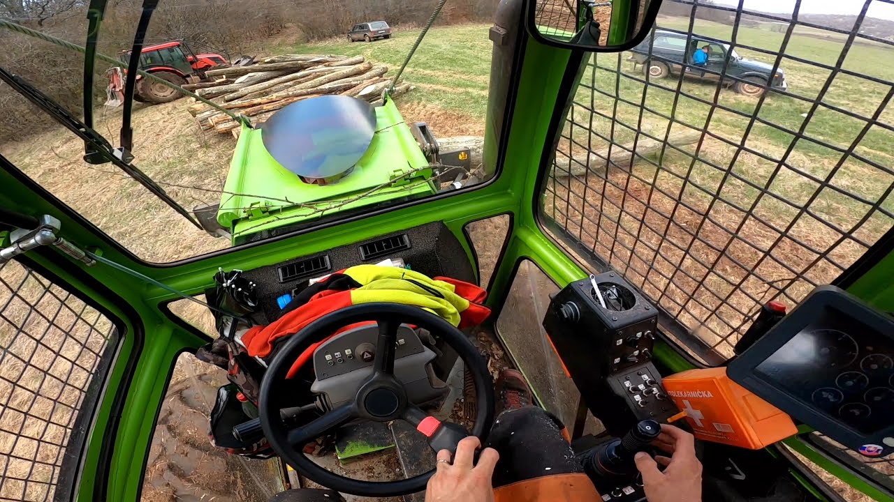 Nové zábery s GoPro,hrubé duby, Skidder ORVEX LT 100, Working in forest 🇸🇰
