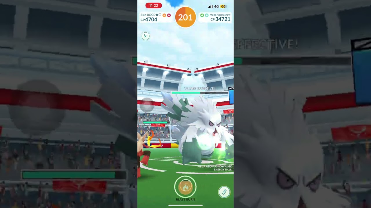 IMPOSSIBLE?! I Solo-ed Mega Abomasnow with Just ONE Mega Blaziken!【Success】【Solo】【Mega】【Pokemon Go】