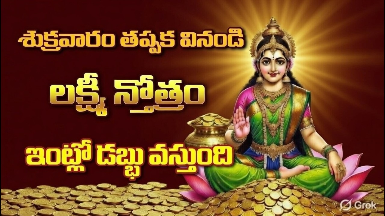 శివుడు పార్వతికి ఉపదేశించిన శ్రీ ధనలక్ష్మీ స్తోత్రం – దారిద్ర్య నివారణం