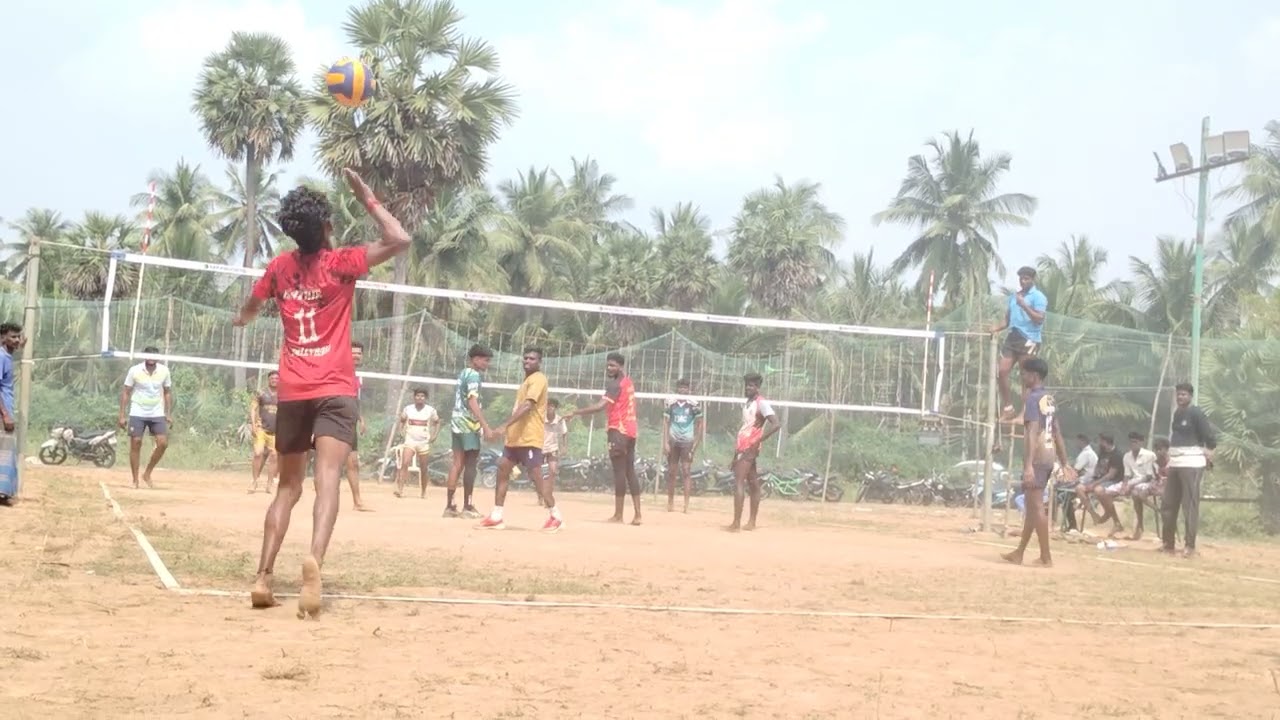 பொன் காடு volley ball மேட்ச் அதிராம்பட்டினம் vs நாச்சியார் நலச்சங்கம் 🔥🔥🔥