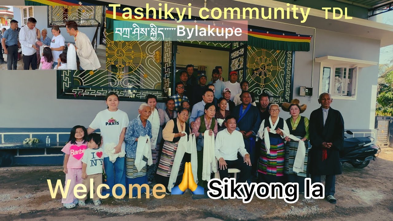 Welcome Sikyong la at Tashi-Kyi #bylakuppe #tibetanvlogger