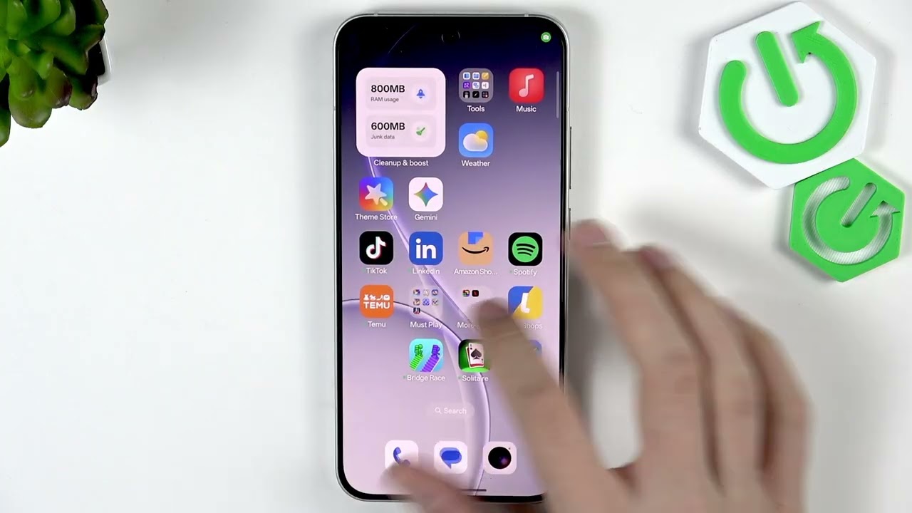 OPPO Reno 15: Как включить режим сети 5G