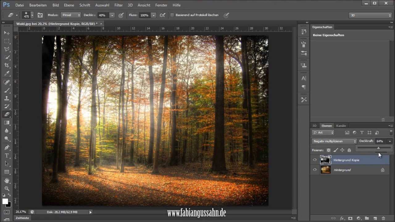 Lichtstrahlen Malen (Photoshop CS6 Tutorial) www.fabiangussahn.de