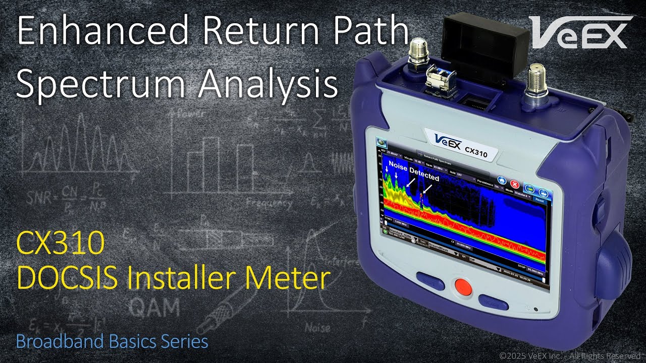 CX310 Enhanced Return Path Spectrum Analysis Introduction