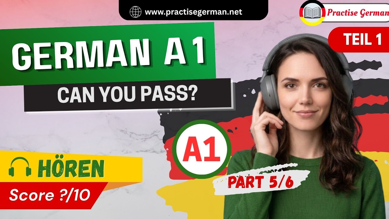 Goethe Zertifikat A1 Hören mit Lösungen - Teil 1 🎧✅ | Part 2 🇩🇪