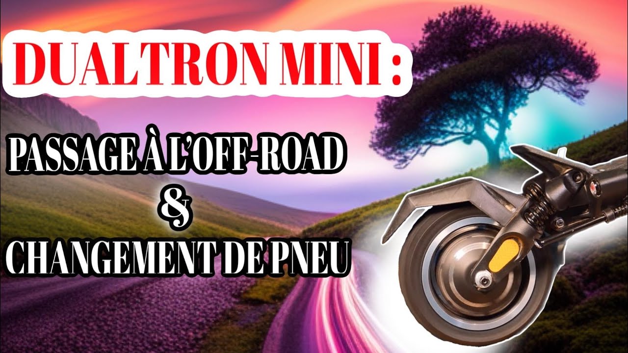 Trottinette Électrique Dualtron Mini Special  Passage à l'Off-Road avec le Changement de Pneu!