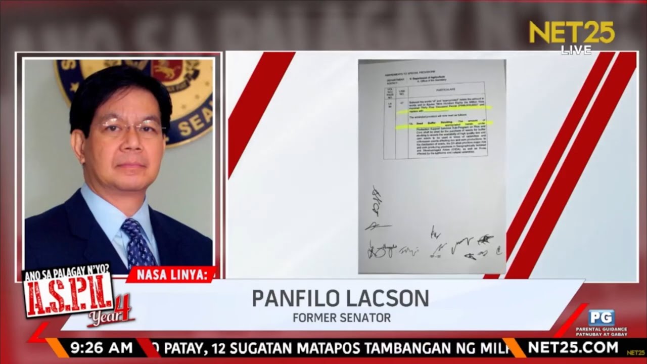 PING LACSON on ‘Blanks’ in 2025 Budget; Reported Chinese Spy: Interview on NET25