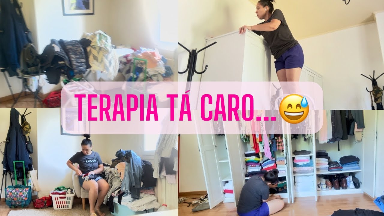 Arrumando o guarda-roupa pra não endoidar🤣🇫🇷