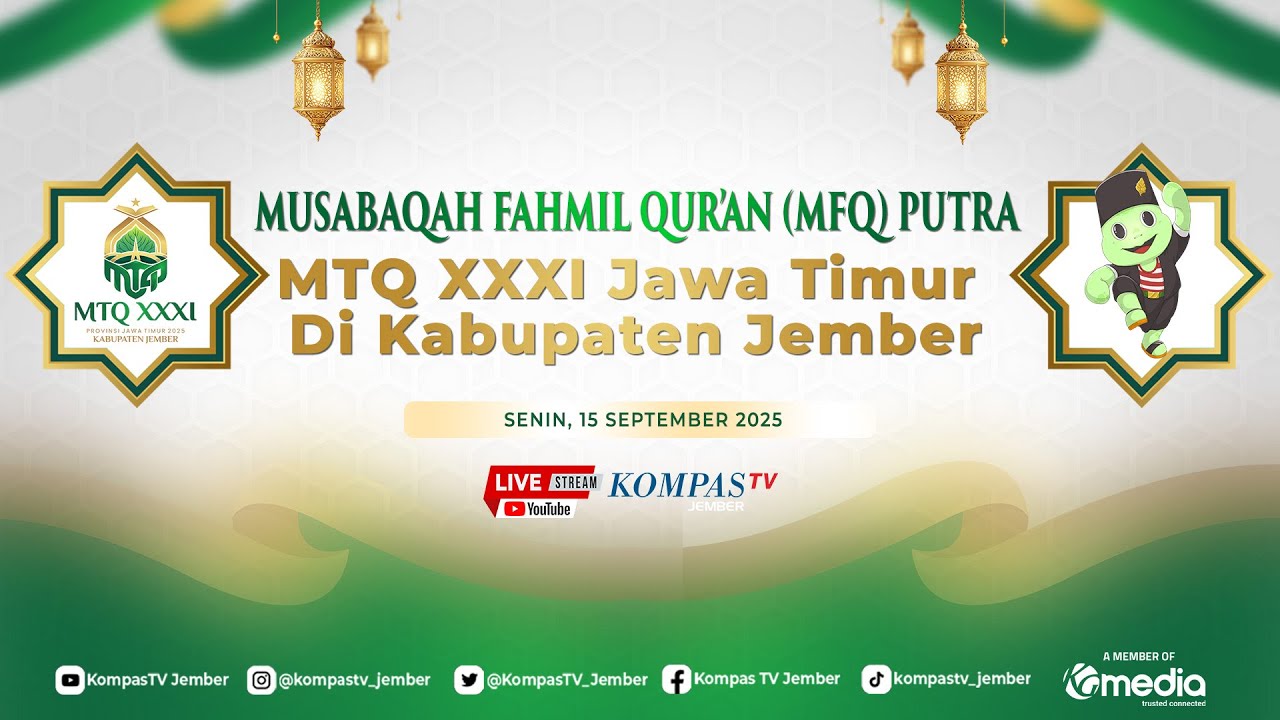 LIVE - Babak Penyisihan Musabaqah Fahmil Quran MFQ Putra, MTQ Jawa Timur | 15 September 2025