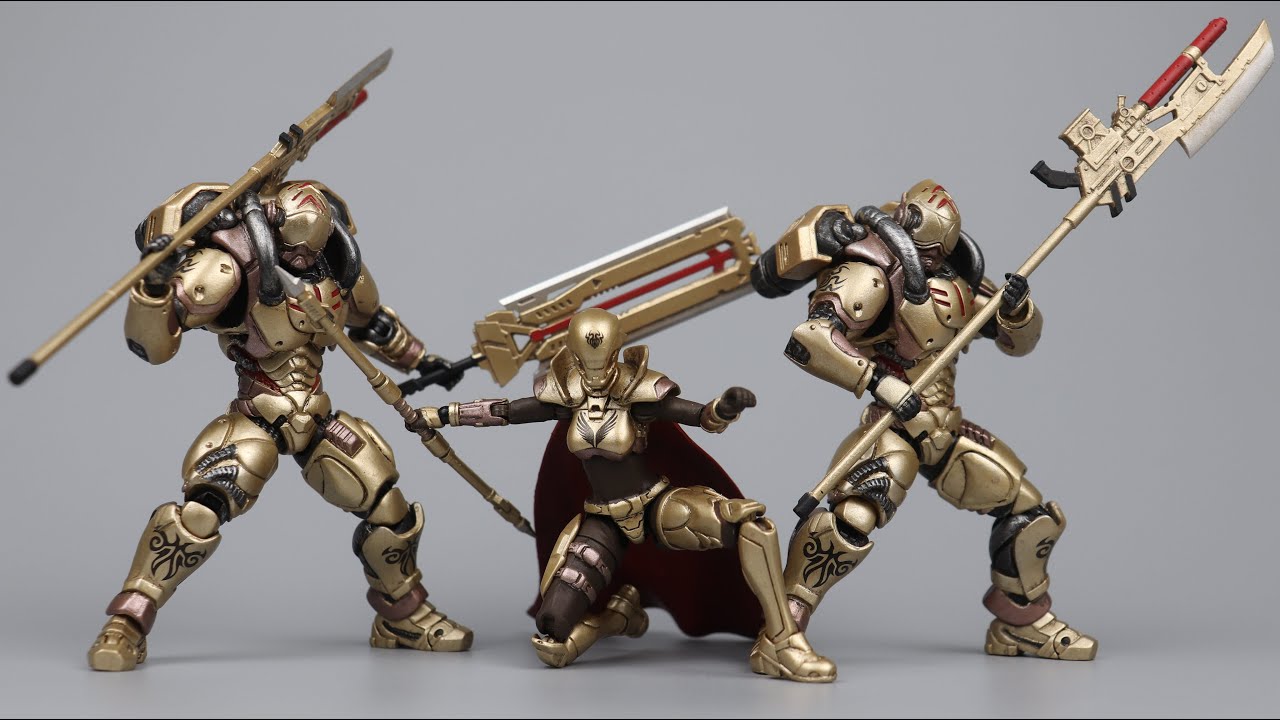 【开盒分享】JOYTOY暗源 1/18 萨鲁克神族Saluk黄金军团Golden Legion
