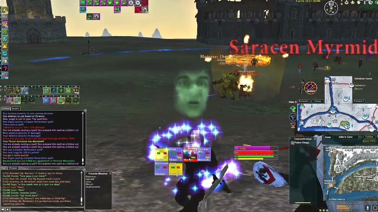 DaoC Celestius - High Table Guild - Healer and Warrior PoV - 220217