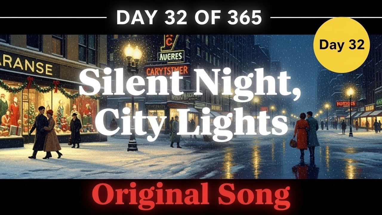 Silent Night, City Lights (Day 32/365) | 1950s Smooth Jazz Holiday Song