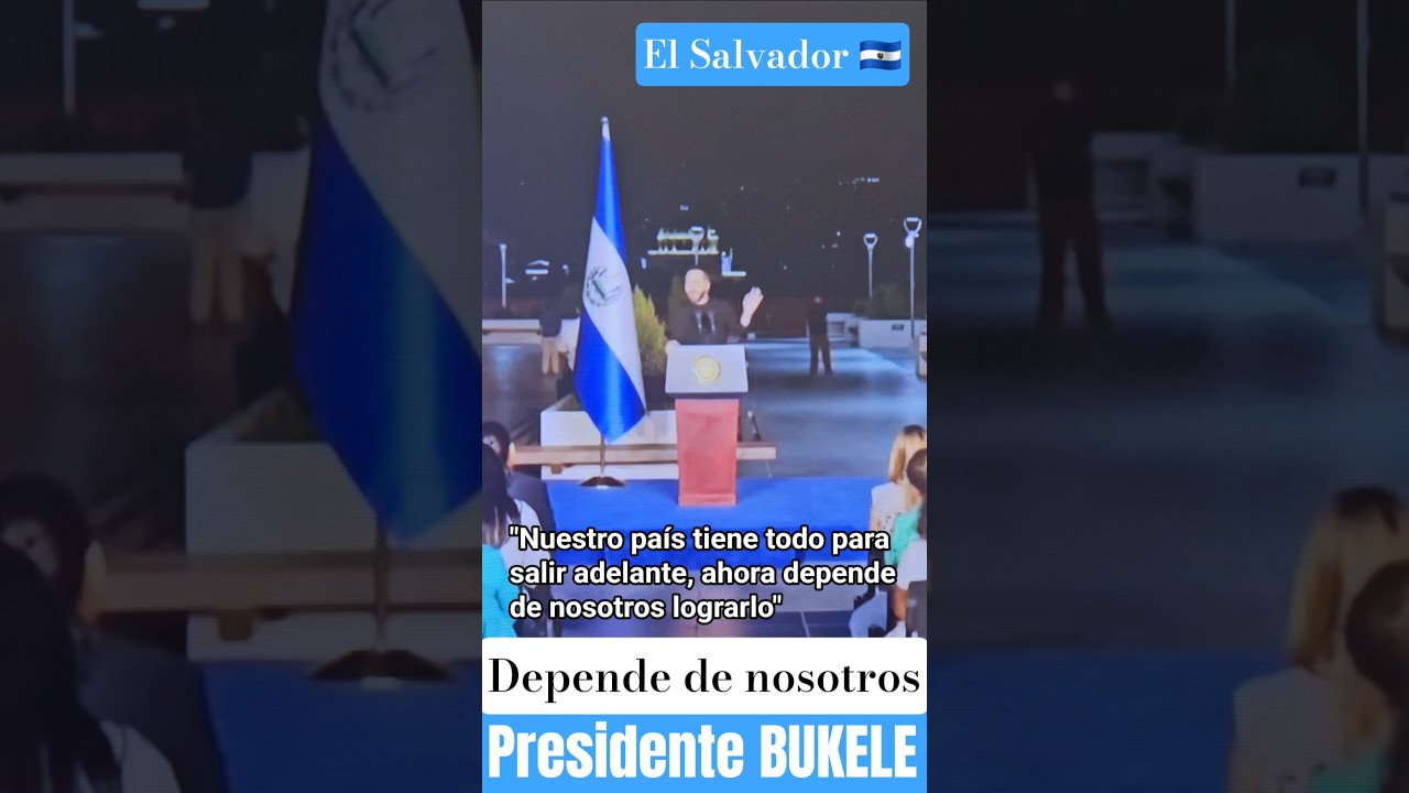 BUKELE DEPENDE DE NOSOTROS #cortos #shorts #elsalvador #bukele #seguridad #silentconversation #orden