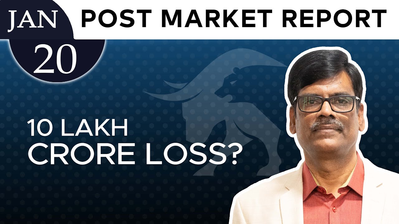 10 lakh CRORE LOSS? Post Market Report 20-Jan-26