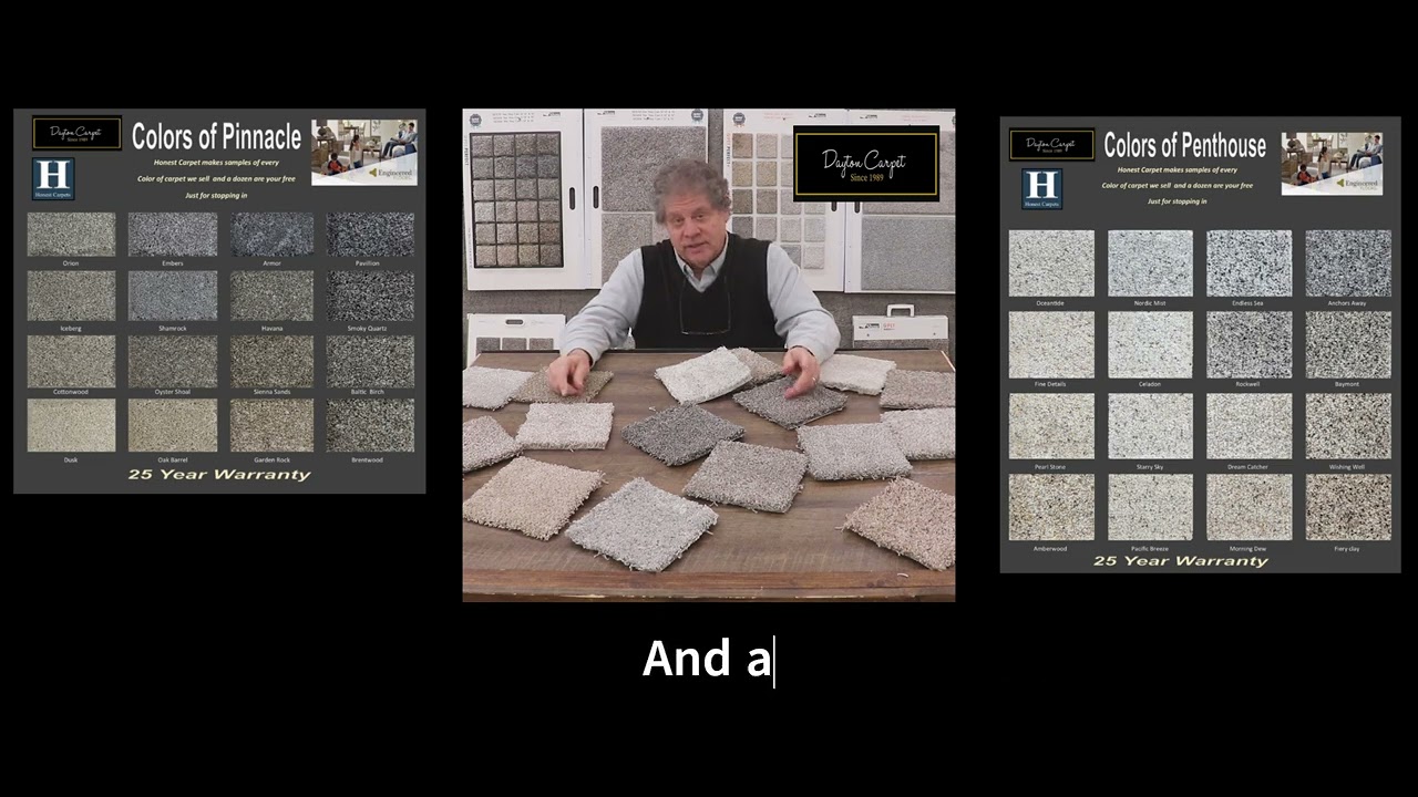 Dayton Carpet introduces our new Honest Carpets free sample  showroom .