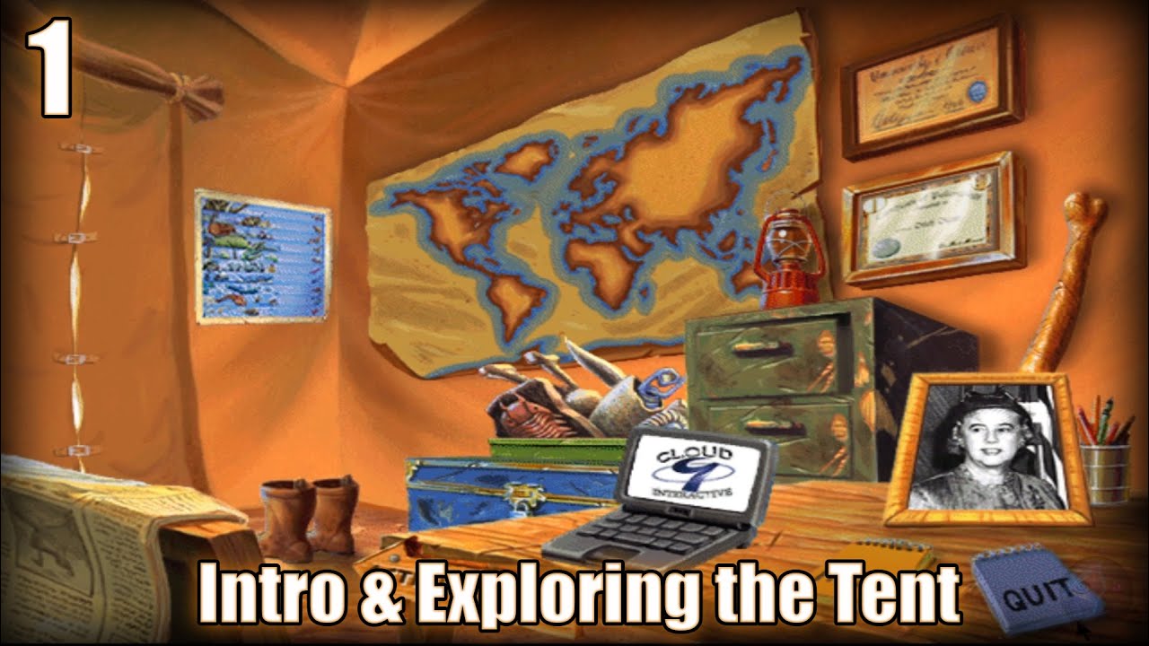 Part One: I Can Be A Dinosaur Finder (Paleontologist) - Intro & Exploring the Tent - No Commentary