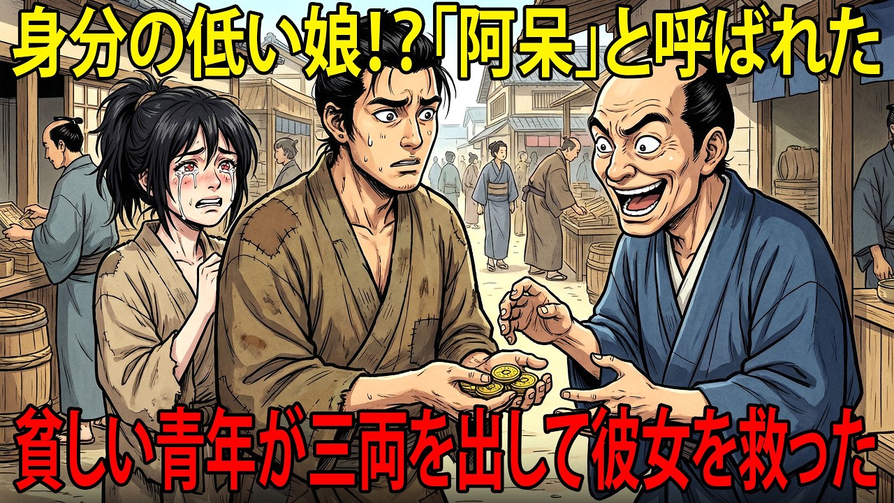 誰も見向きもしないボロボロの皆に「阿呆」と呼ばれたある青年が三両で救った結果二人の人生が180度激変する | 民話 | 野談 | 時代劇 | 昔話 | 説話 | オーディオブック | 伝説