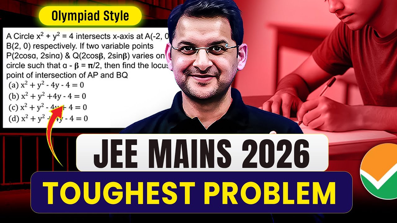 Jee Mains 2026 Toughest Problem