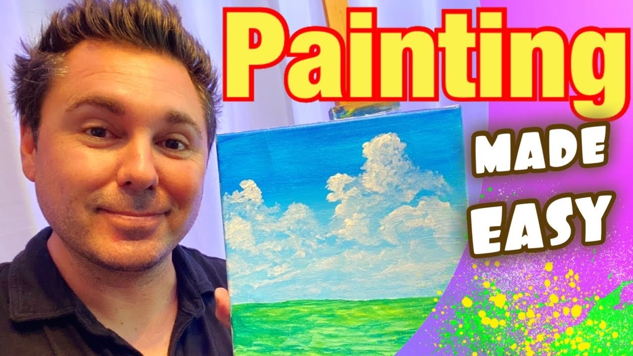 Learn to Paint a Sky and Grass #133
