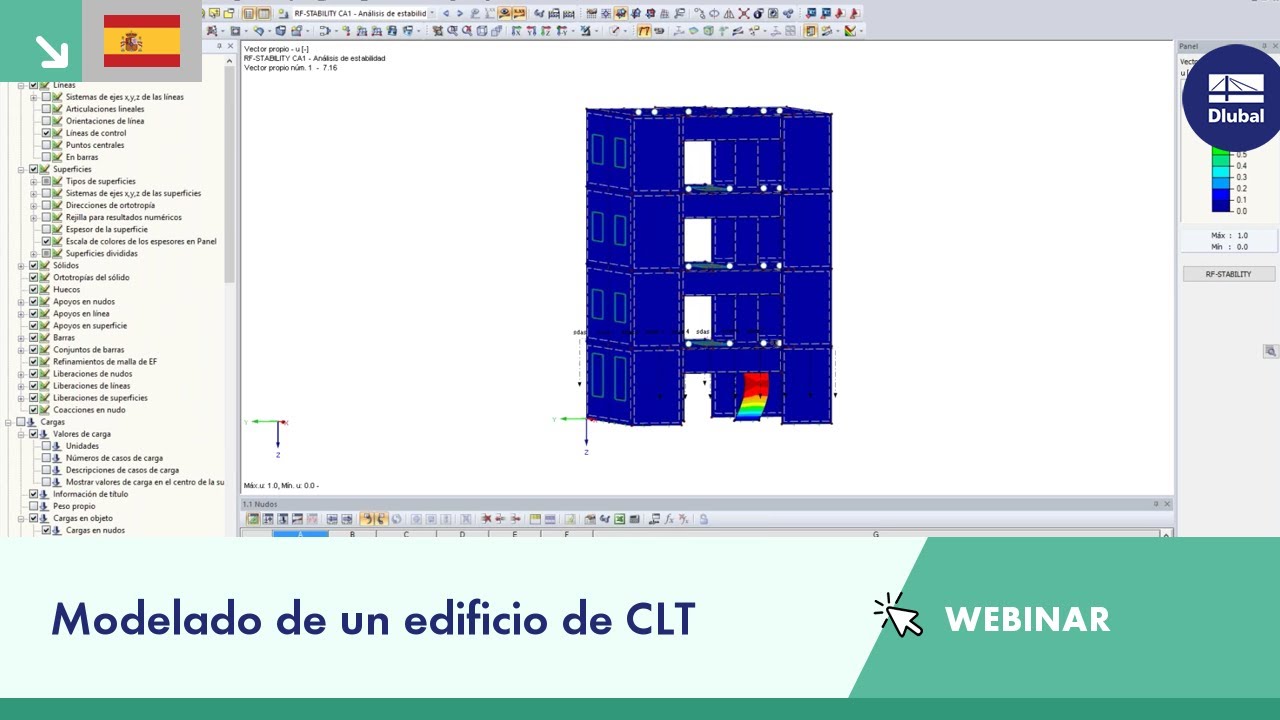 Modelado de un edificio de CLT