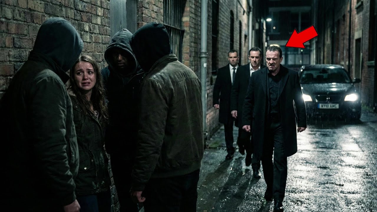 Thugs Corner Waitress in Alley – Not Knowing Mafia Boss & And His Crew Were Watching