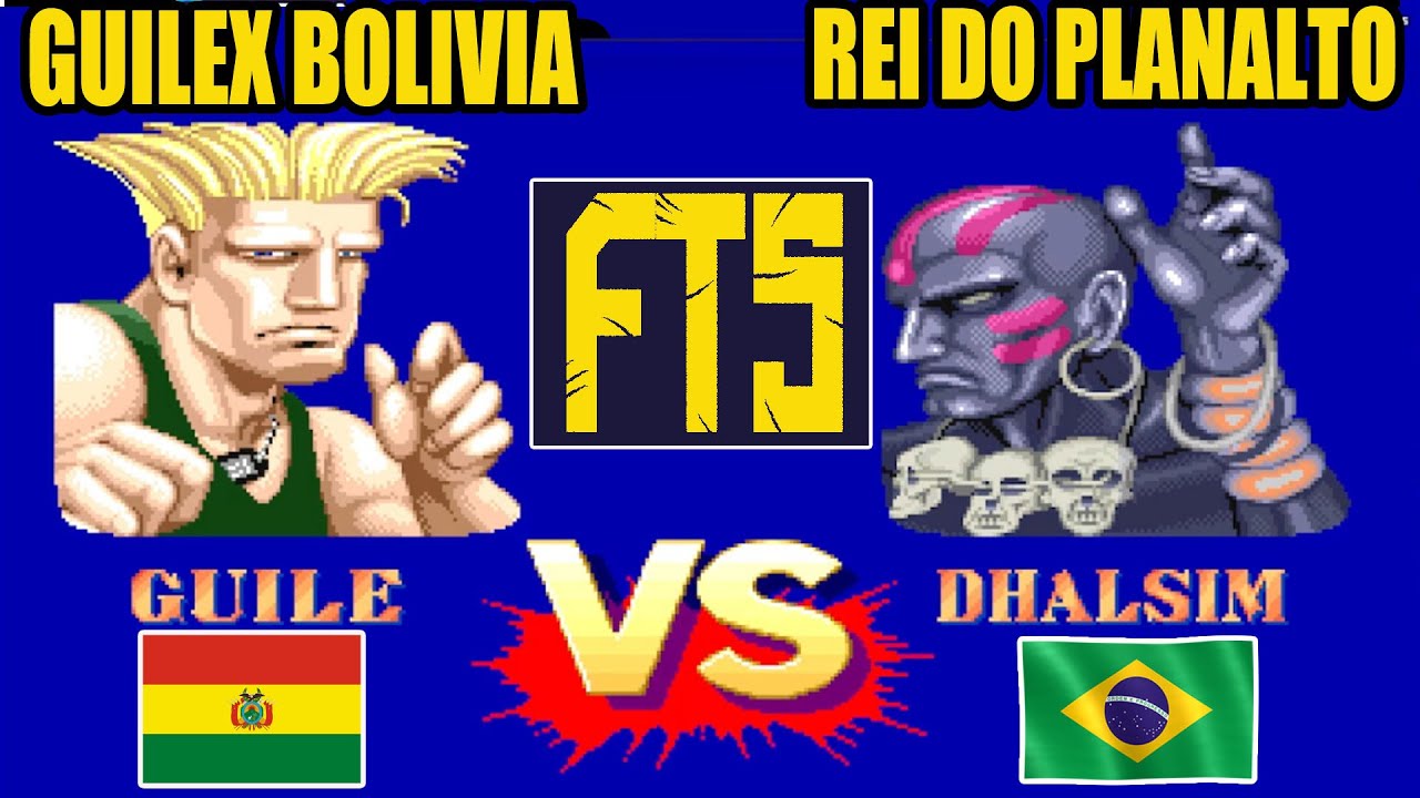 GUILEX BOLIVIA  vs REI DO PLANALTO FT5 Game play online no FIghtcade #streetfighter2championedition