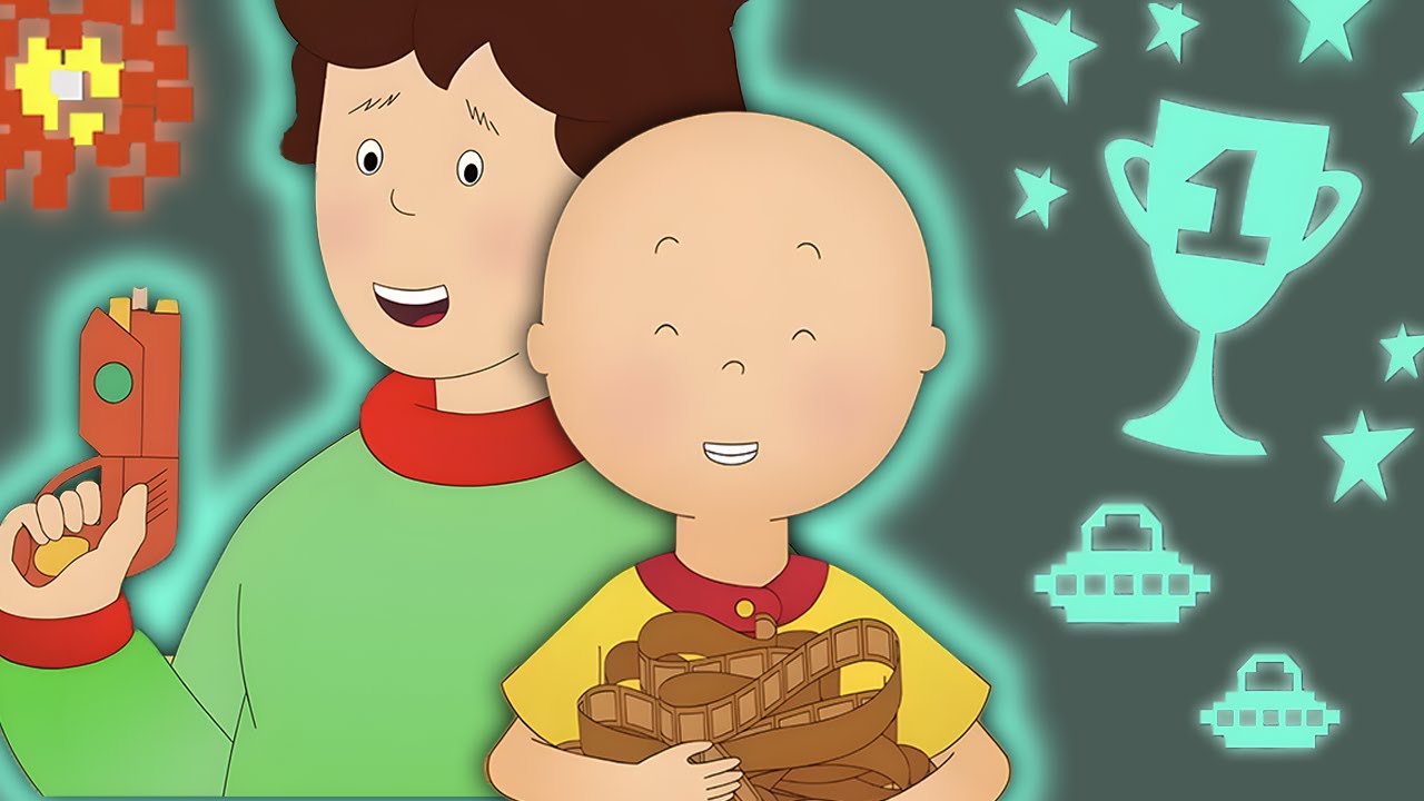 Caillou y papá en la sala de juegos | Caillou Español - WildBrain