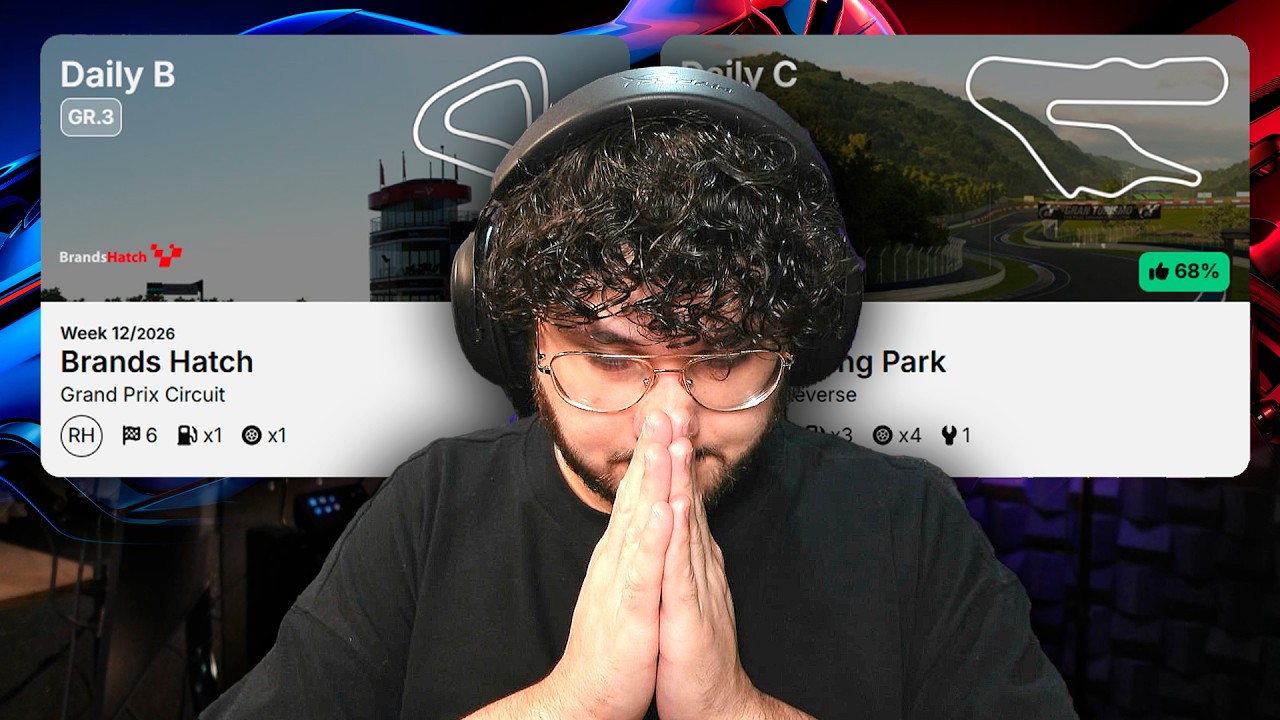 NOVAS corridas diárias CAÓTICAS no Gran Turismo 7