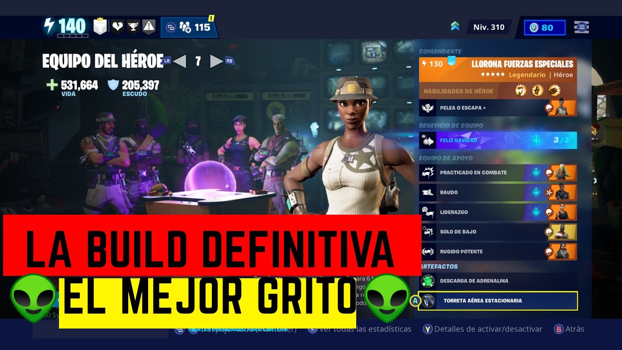 LA MEJOR BUILD PARA USAR EN EL REY DE LA TORMENTA FORTNITE SALVAR EL MUNDO