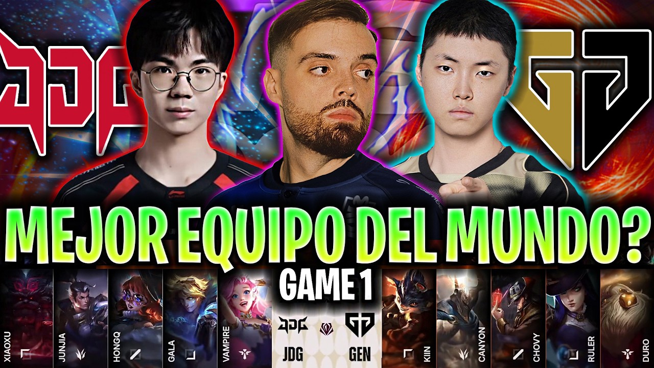 IBAI CASTEA AL MEJOR EQUIPO DEL MUNDO?😱 - JDG vs GEN Game 1 FIRST STAND 2026 DÍA 2 IBAI COSTREAM