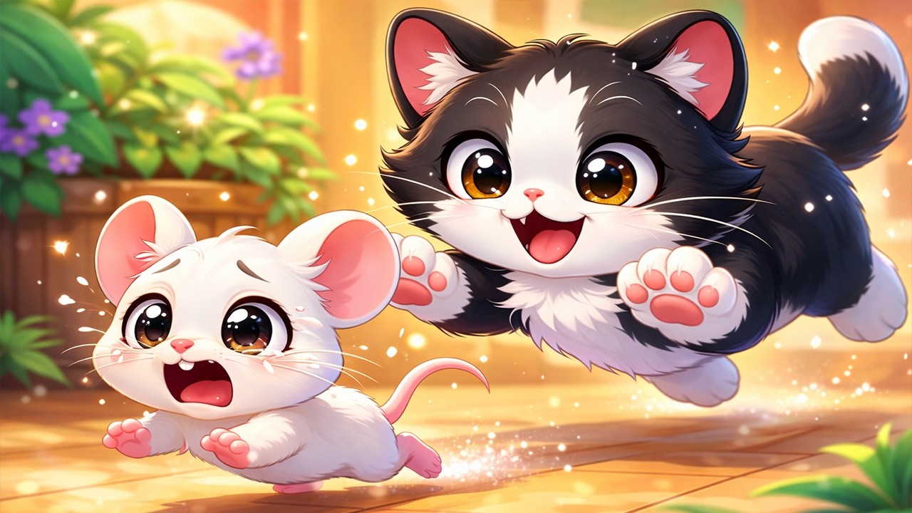 Meow Meow Billi Kerti Meow | म्याऊँ म्याऊँ बिल्ली करती म्याऊँ | Hindi Rhyme | Nursery Rhyme For Kids