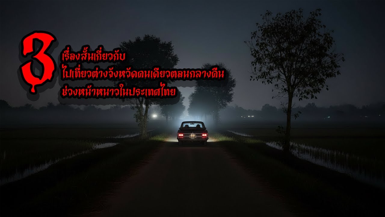 ไปเที่ยวต่างจังหวัดคนเดียวตอนกลางคืนช่วงหน้าหนาวในประเทศไทย | TuNa