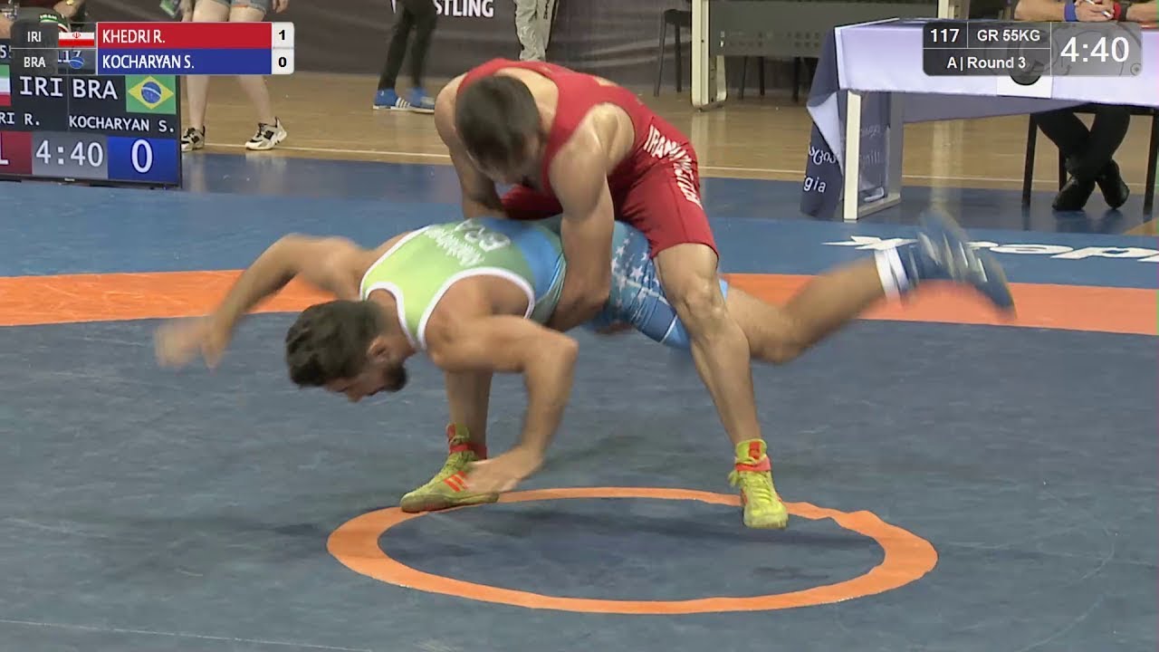 Round 3 GR - 55 kg: R. KHEDRI (IRI) v. S. KOCHARYAN (BRA)