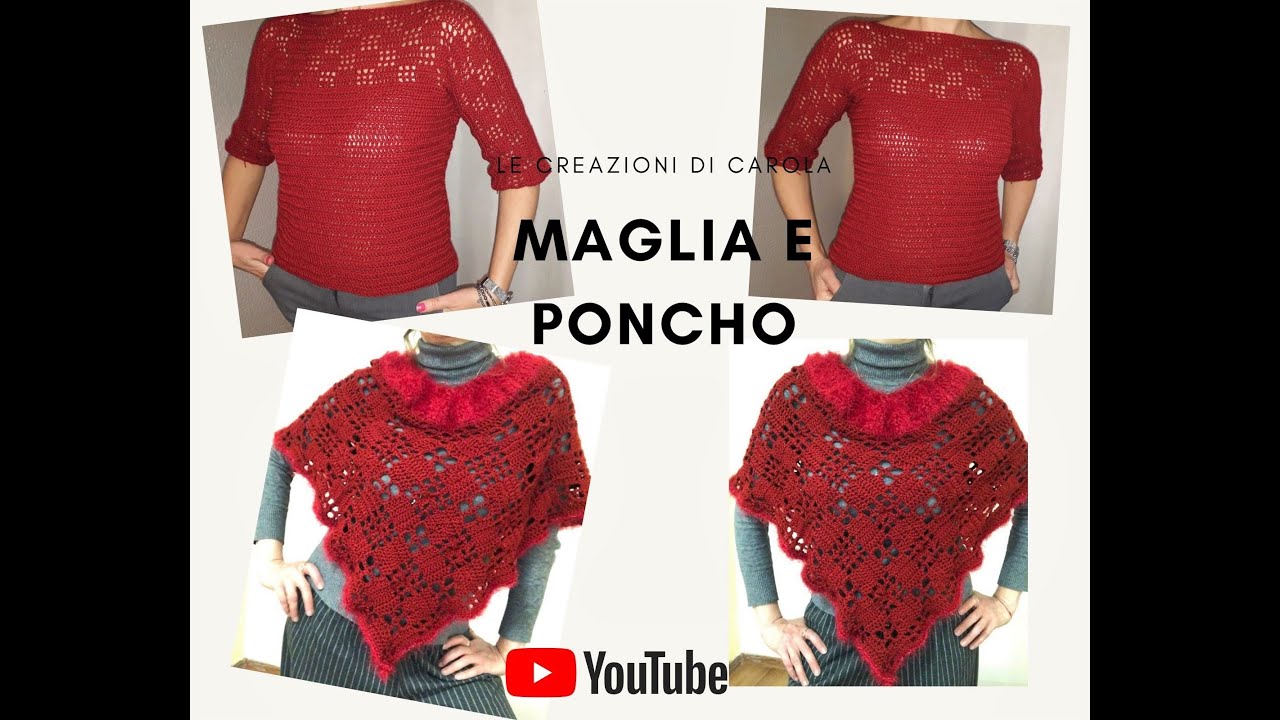 Maglia e poncho in 