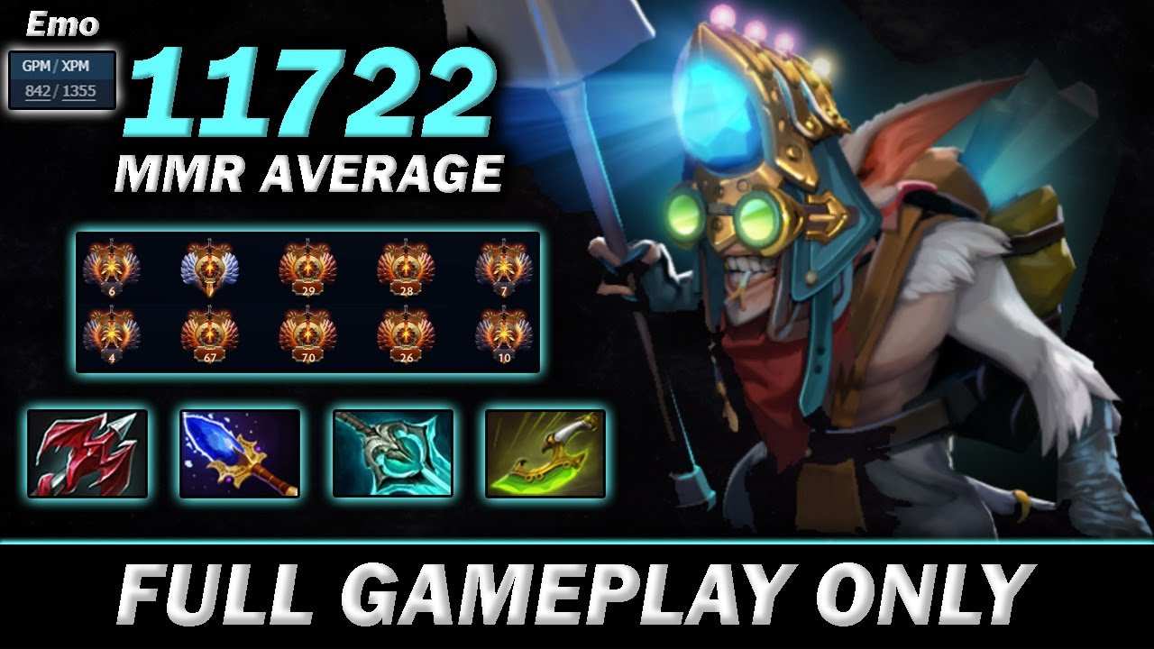 10 Pro Player 11722 MMR AVERAGE! High Tier Gameplay Emo Meepo 1355 XPM - Meepo Gameplay#709