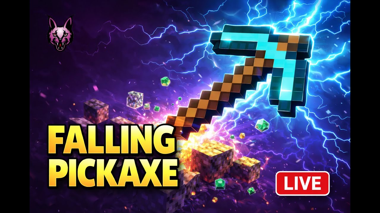🔴 FALLING PICKAXE | Minecraft #shorts