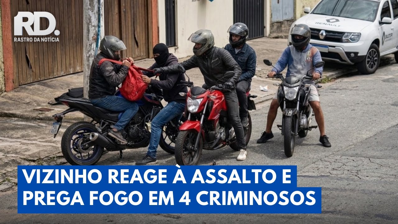 Criminosos tentam roubar morador e acabam surpreendidos por vizinho armado | Rastro da Not&iacute;cia