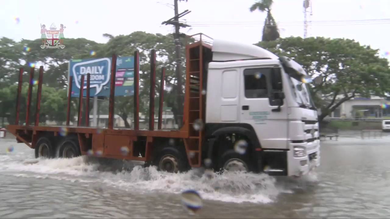 Fijian town of Nadi flood update as @ 1.00pm Monday April 04th, 2016
