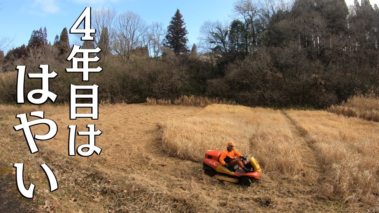 耕作放棄地｜4年目になるとHeyMasaoで素早く刈れる！