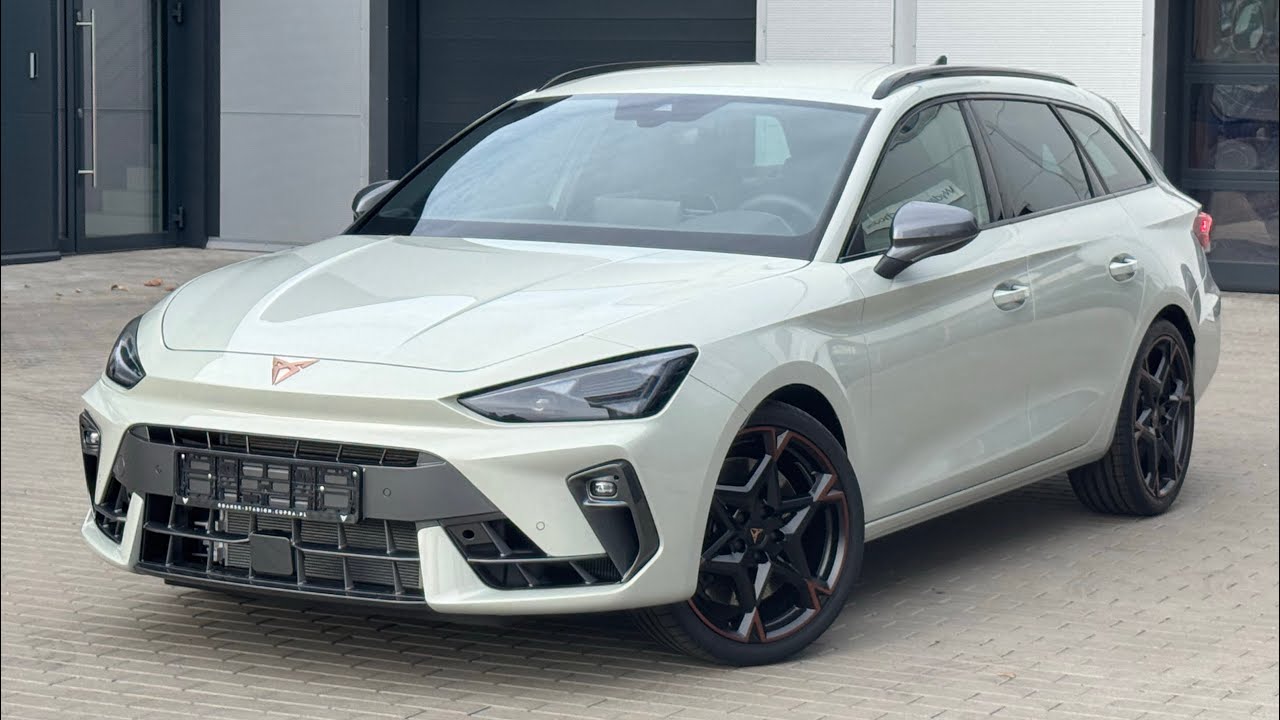 Nowy CUPRA Leon Sportstourer VZ 2.0 TSI 333 KM- Taiga Grey, felga Polar Copper, CUPRA Stadion Gdańsk