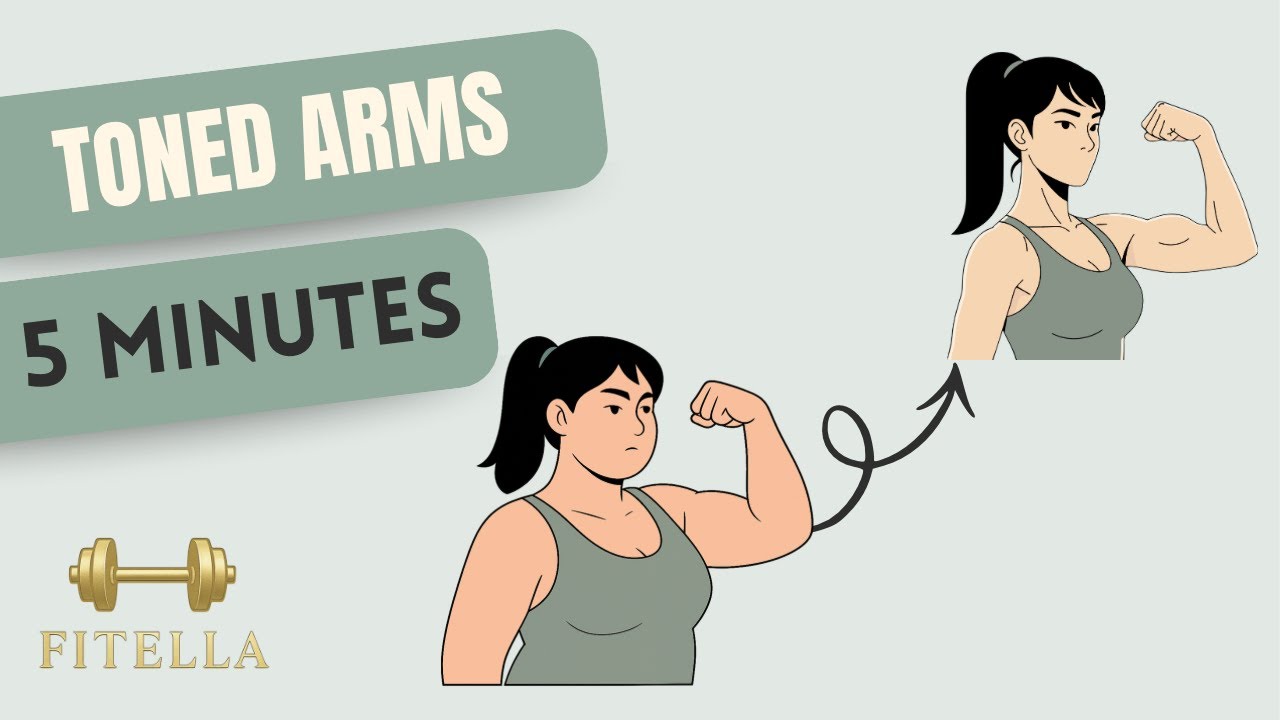 5 Minute Arm Toning Workout 💪 | At Home