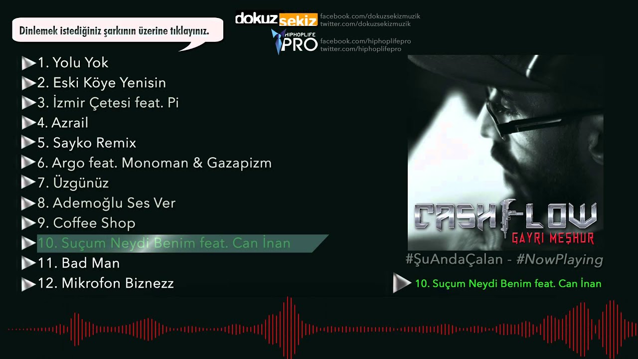 Cash Flow - Su&ccedil;um Neydi Benim (feat. Can İnan) (Official Audio)