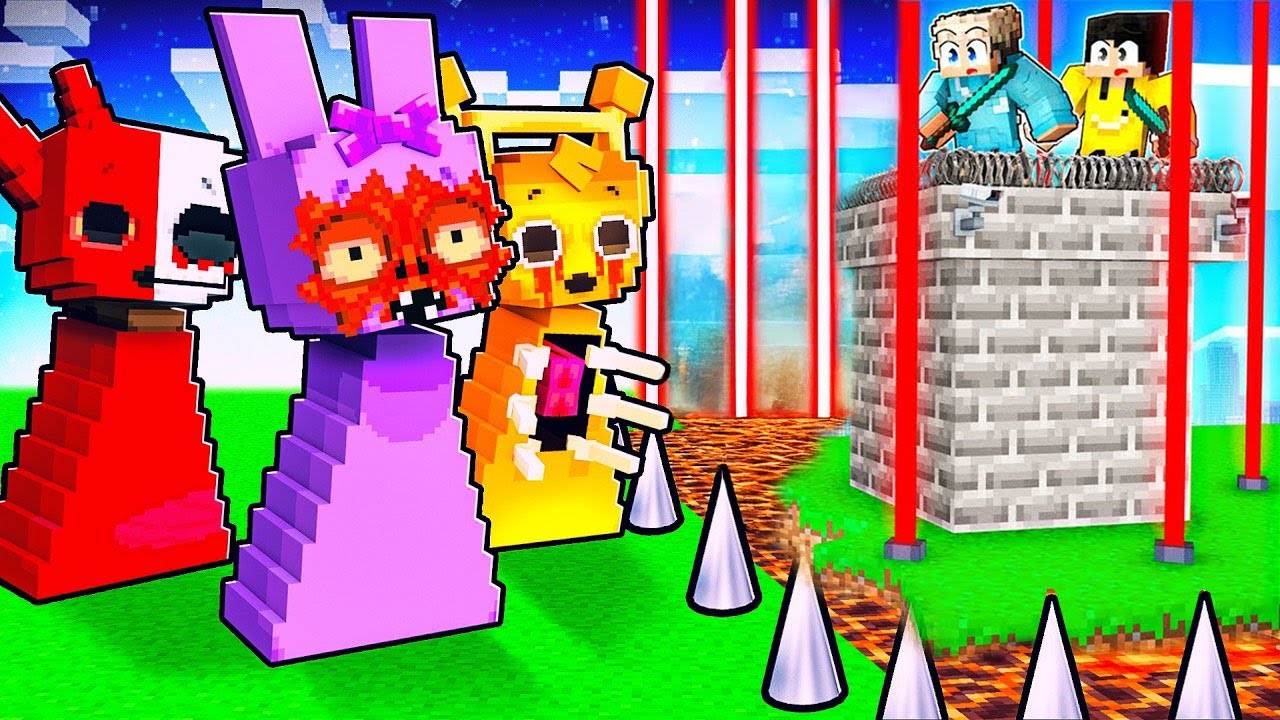 MUTANT SPRUNKI vs SICHERE BASIS in Minecraft!
